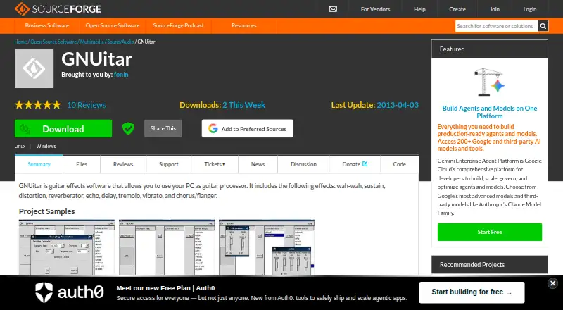 The GNUitar homepage