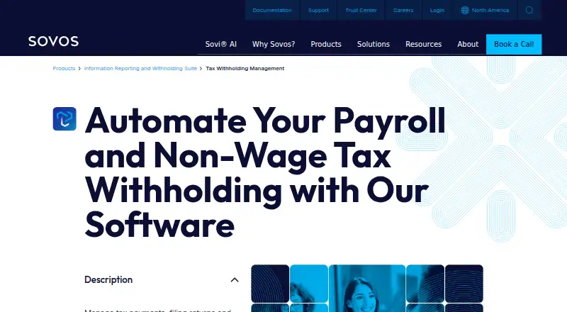 The Sovos Withholding Compliance homepage