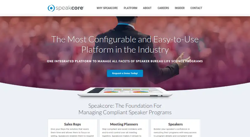 The Speakcore homepage