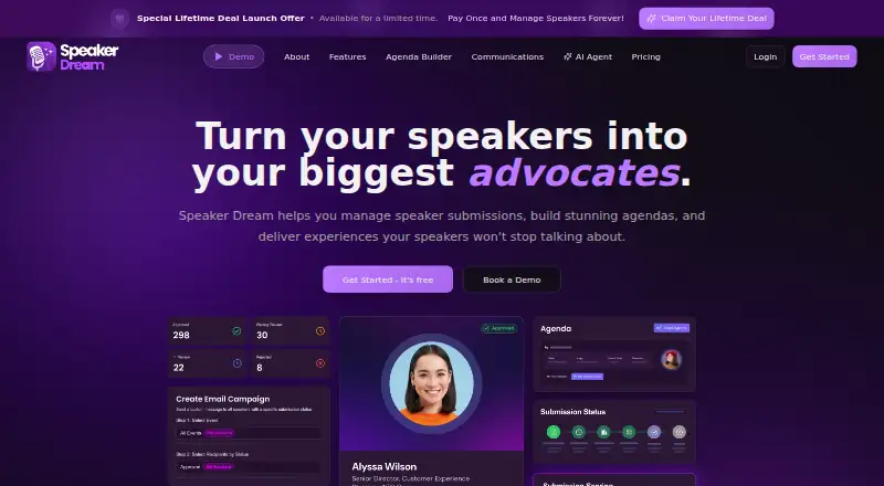 The Speaker Dream homepage
