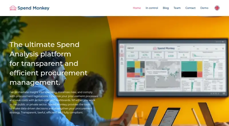 The Spend Monkey homepage
