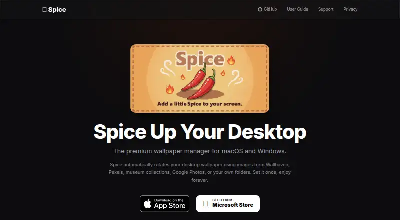 The Spice homepage