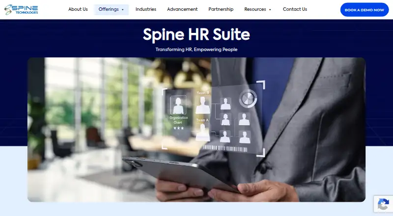 The Spine HR Suite homepage