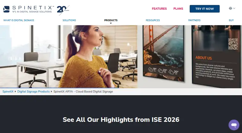The SpinetiX ARYA homepage