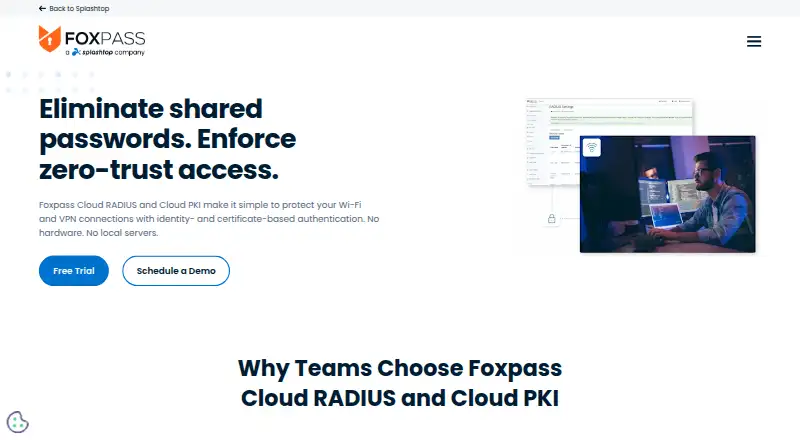 The Foxpass homepage