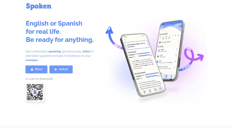 The Spoken homepage