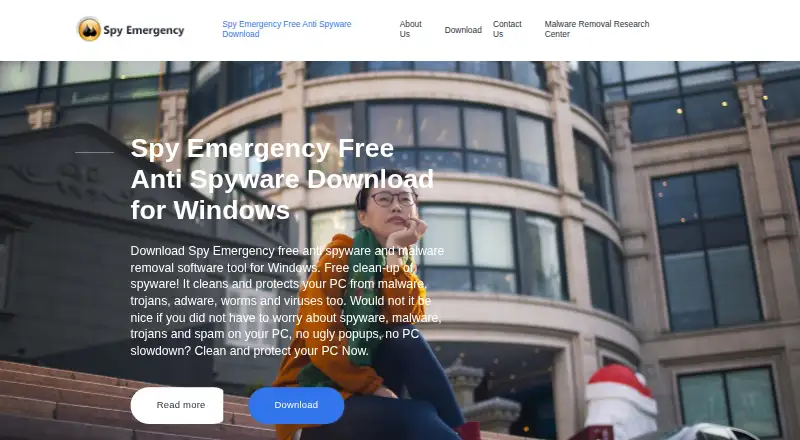 The Spy Emergency homepage