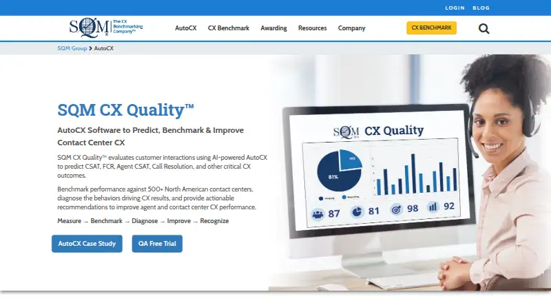 The SQM CX Quality homepage