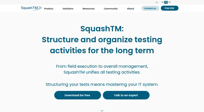The Squash TM homepage
