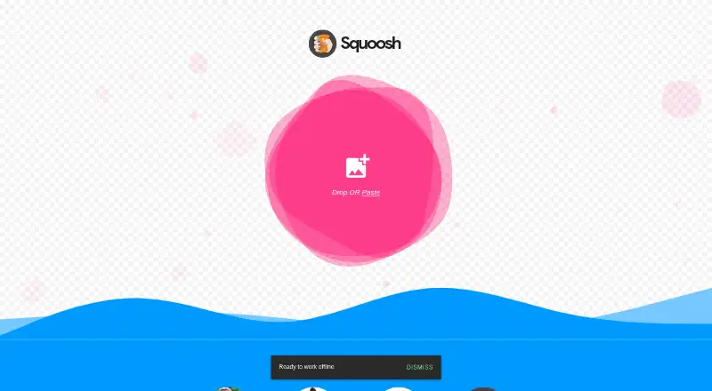 The Squoosh homepage