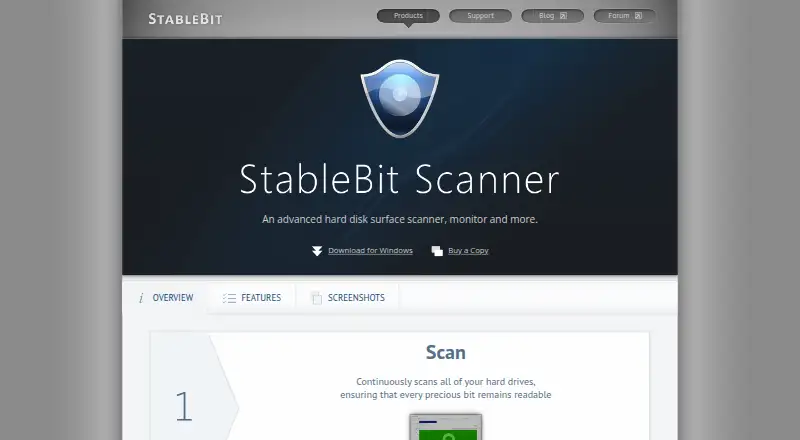 The StableBit Scanner homepage