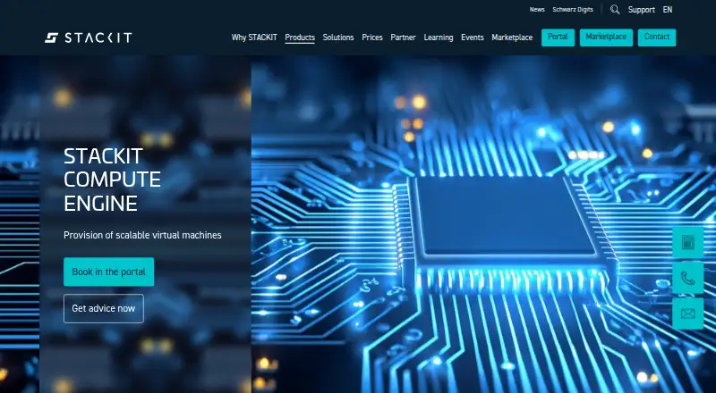 The STACKIT Compute Engine homepage
