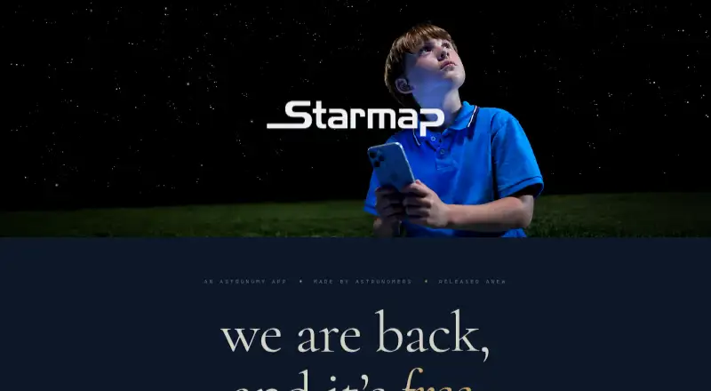 The Starmap homepage