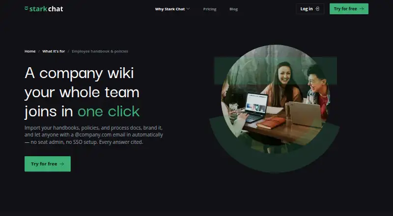 The Stark Chat Employee Handbook Policies homepage