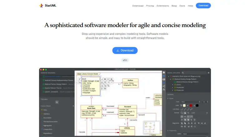 The StarUML homepage