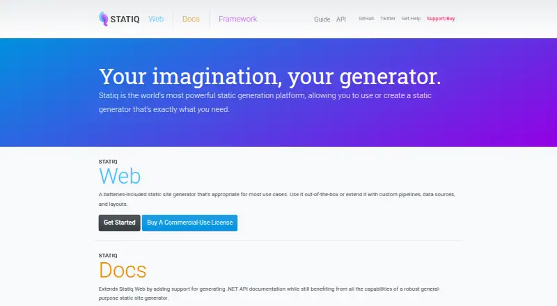 The Statiq homepage