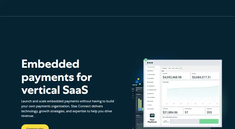 The Stax Connect homepage
