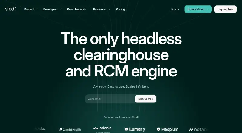 The Stedi homepage