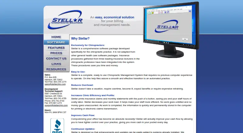 The Stellar Chiropractic Solutions homepage