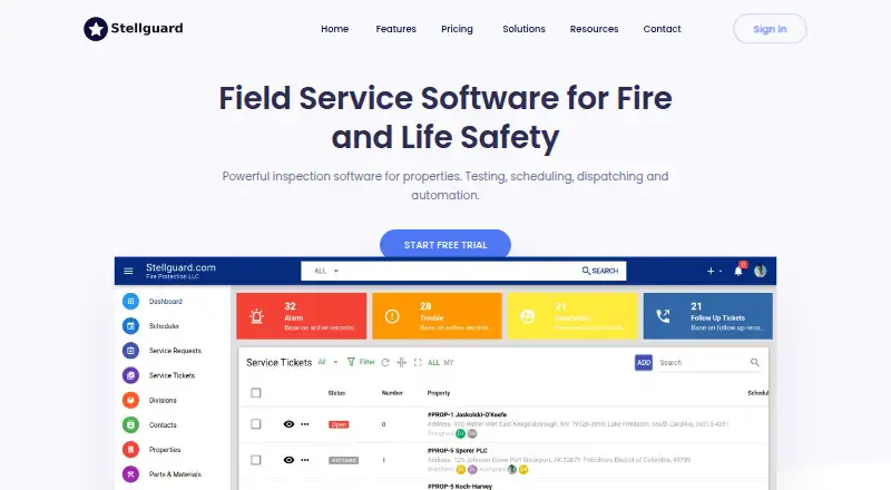 The Stellguard homepage