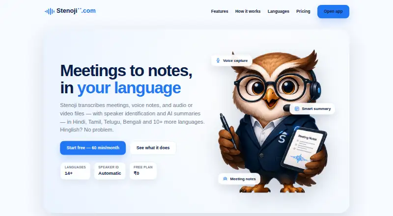 The Stenoji homepage