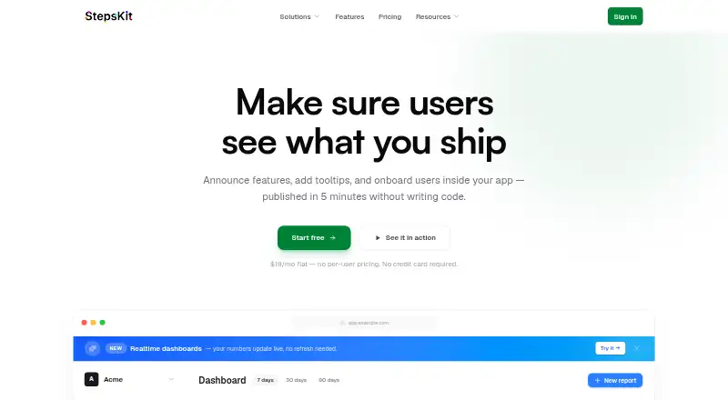 The StepsKit homepage