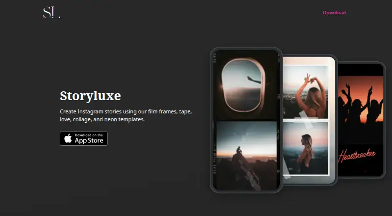 The Storyluxe homepage