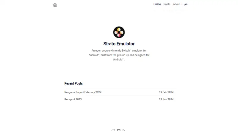The Strato homepage