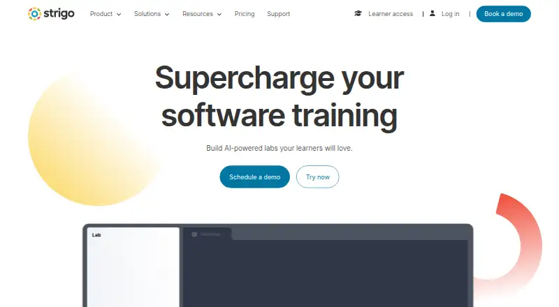 The Strigo homepage