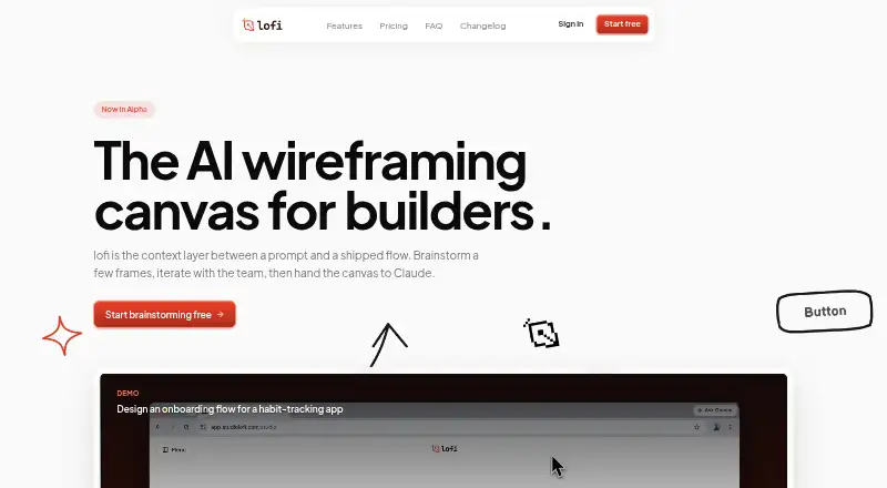 The Studio Lofi homepage