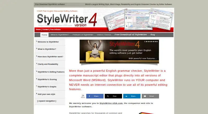The StyleWriter homepage