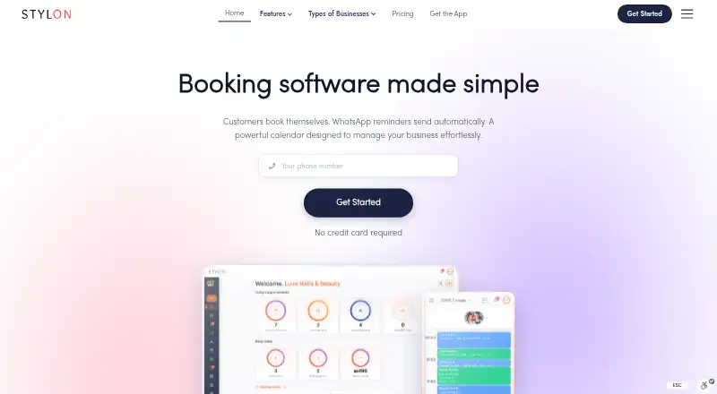 The Stylon homepage