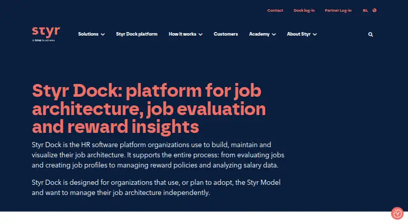 The Styr Dock homepage
