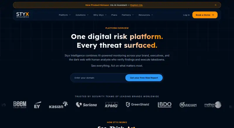 The Styx Platform homepage
