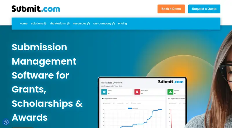 The Submit.com homepage