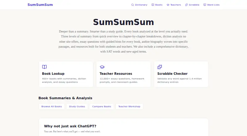 The SumSumSum homepage