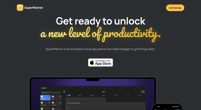The SuperPlanner homepage