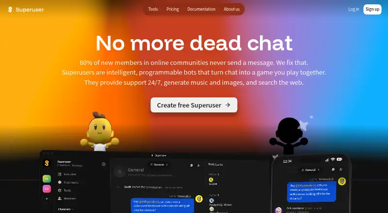 The Superuser homepage