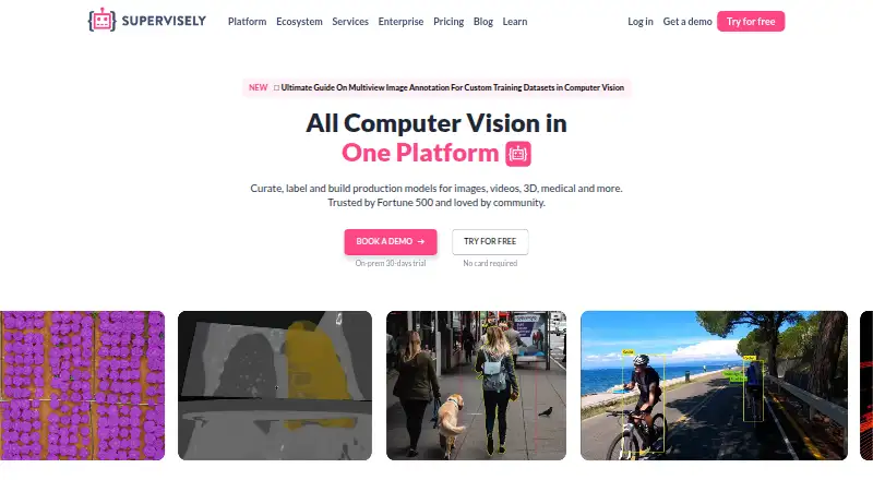 The Supervisely homepage