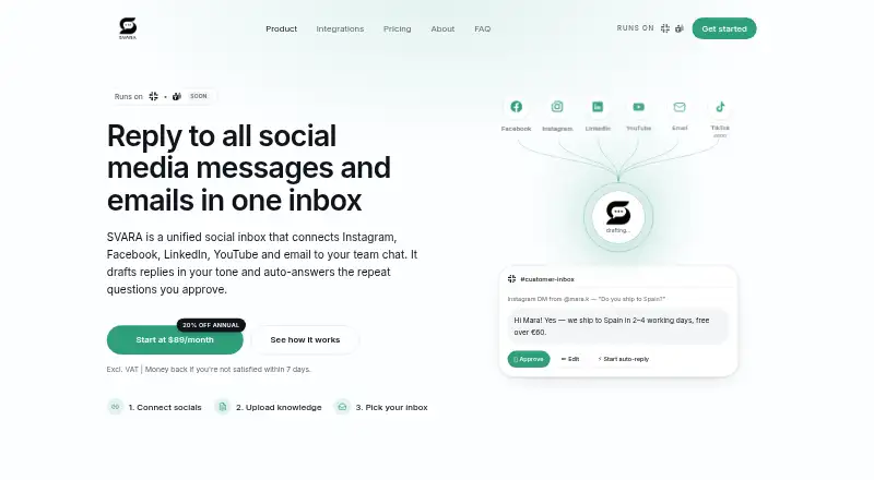 The SVARA homepage