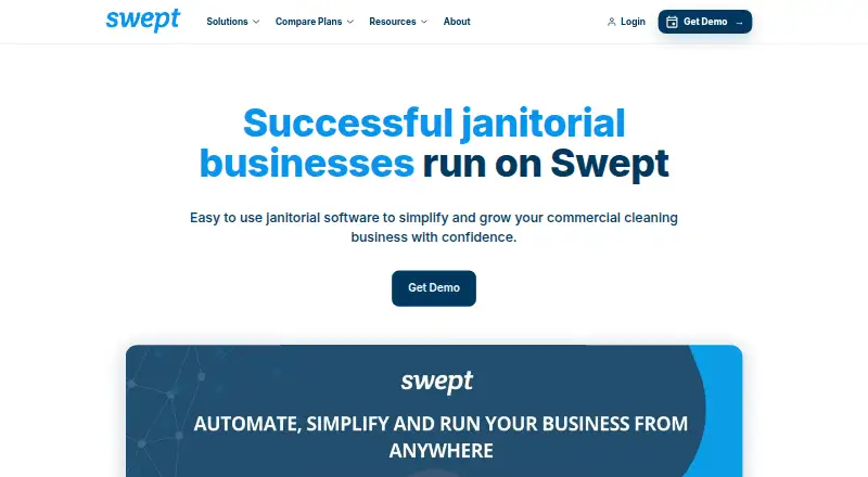 The Swept homepage