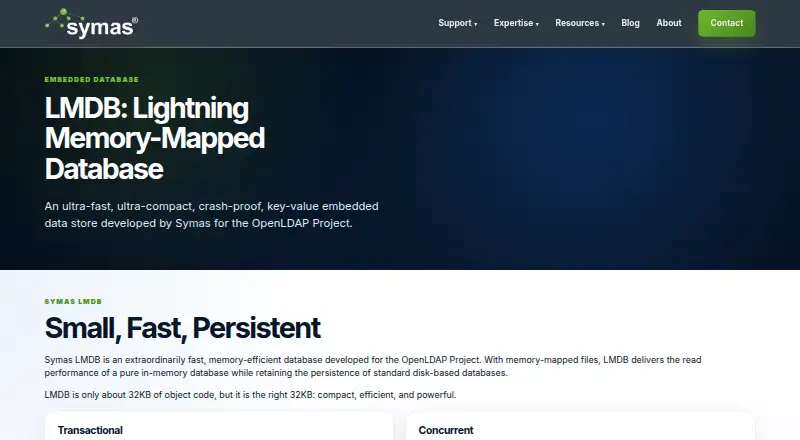 The LMDB homepage