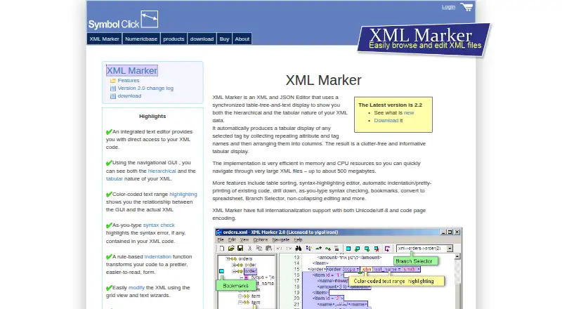 The XML Marker homepage