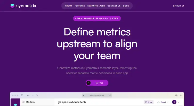 The Synmetrix homepage