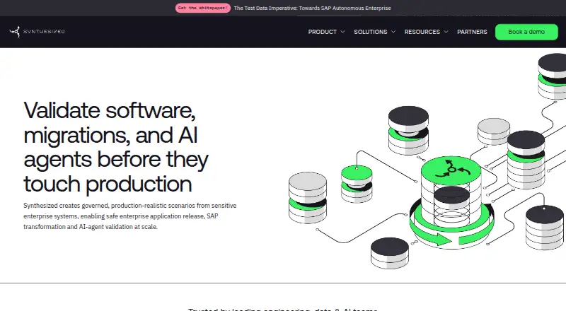 The Synthesized homepage