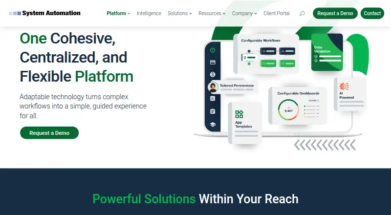 The Evoke homepage