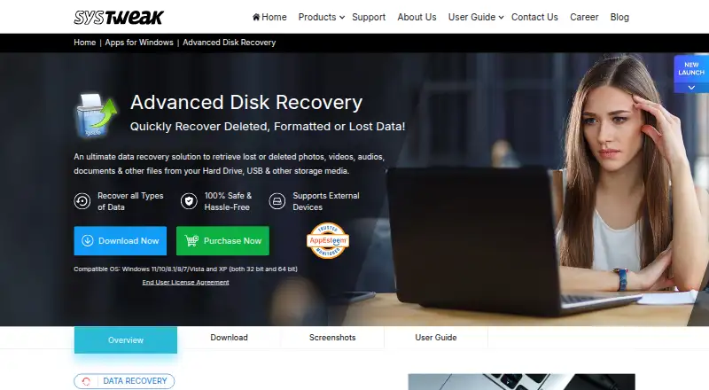 The Advanced Disk Recovery homepage