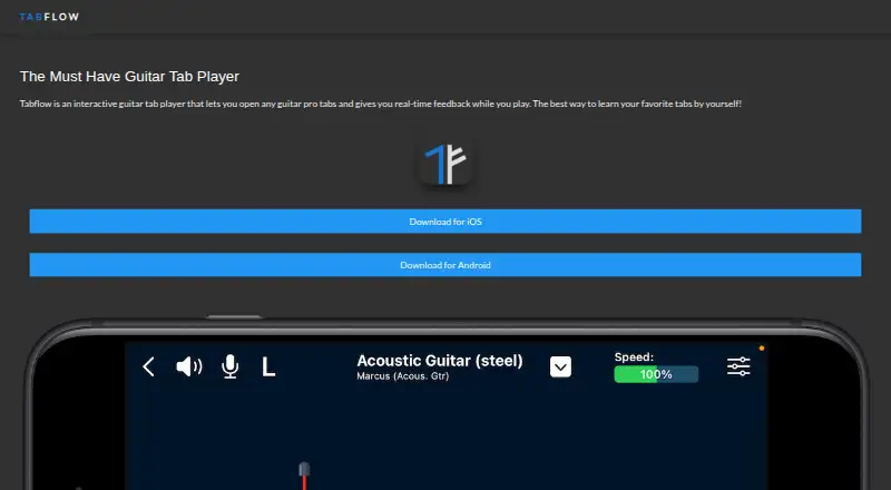 The TabFlow homepage