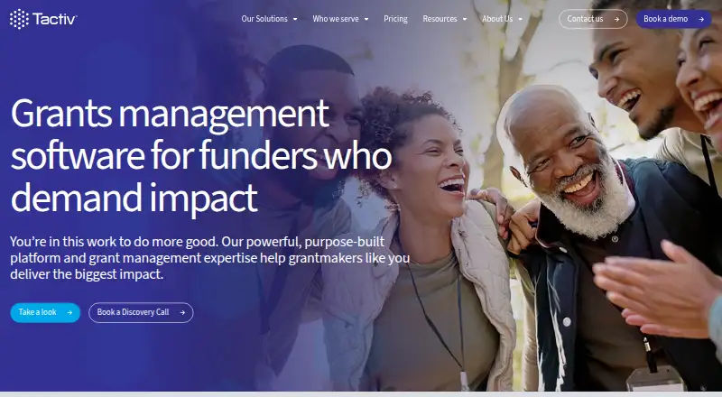 The Tactiv Enquire homepage