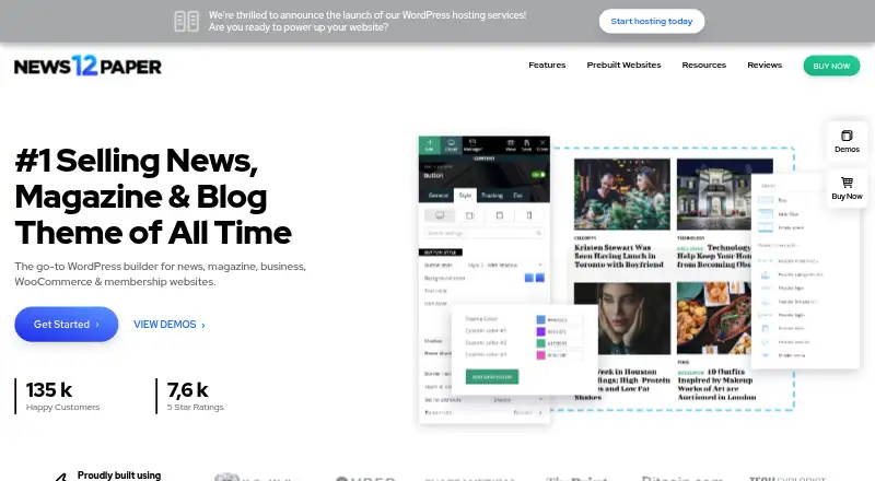The Newspaper homepage